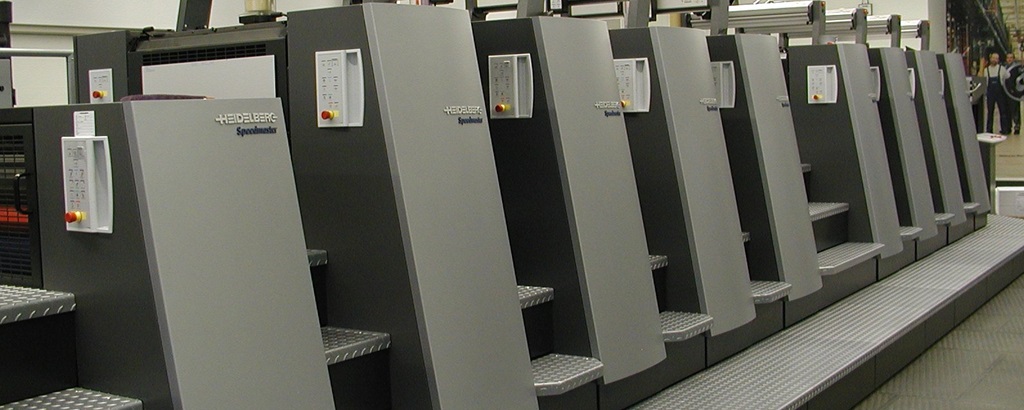 8-Farben-Offsetmaschine Heidelber Speedmaster, Bildausschnitt