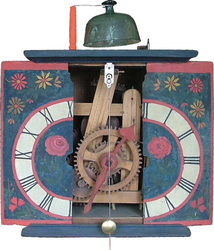 Hölzerne Uhr